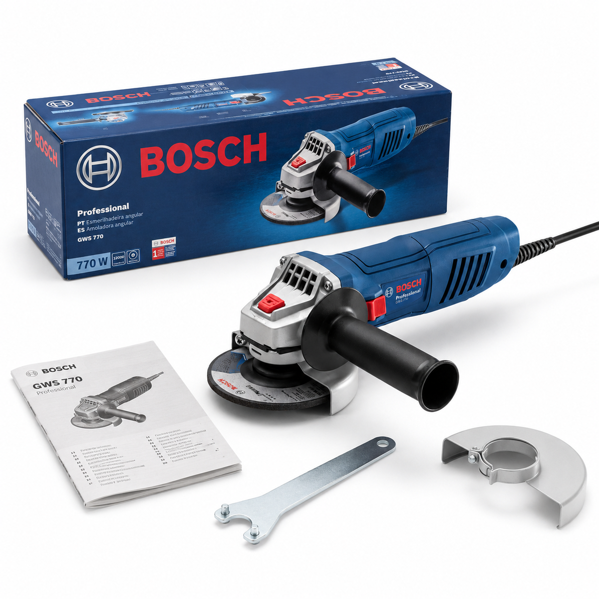 Amoladora Angular Bosch GWS 770 4 1/2" 770W
